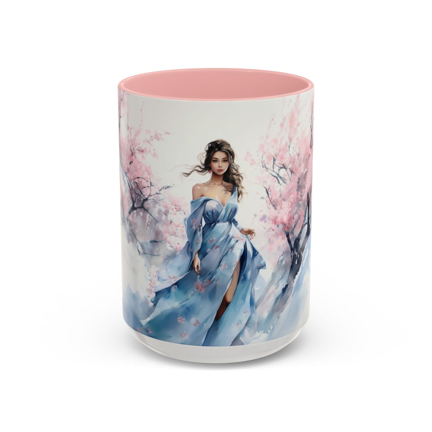 Elegant Cherry Blossom Beauty Accent Coffee Mug - 15oz