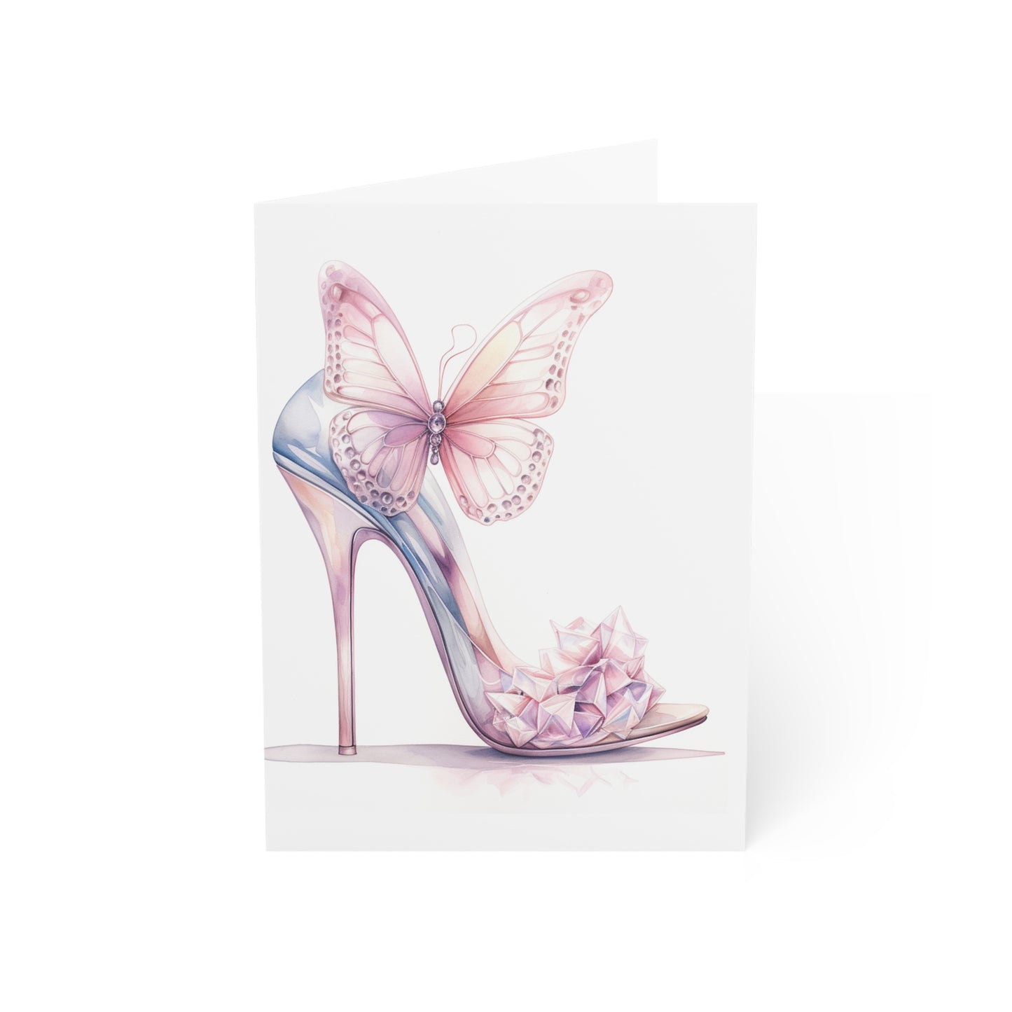 Fashionable Greeting Cards Set - Glass Heel, Blank Inside