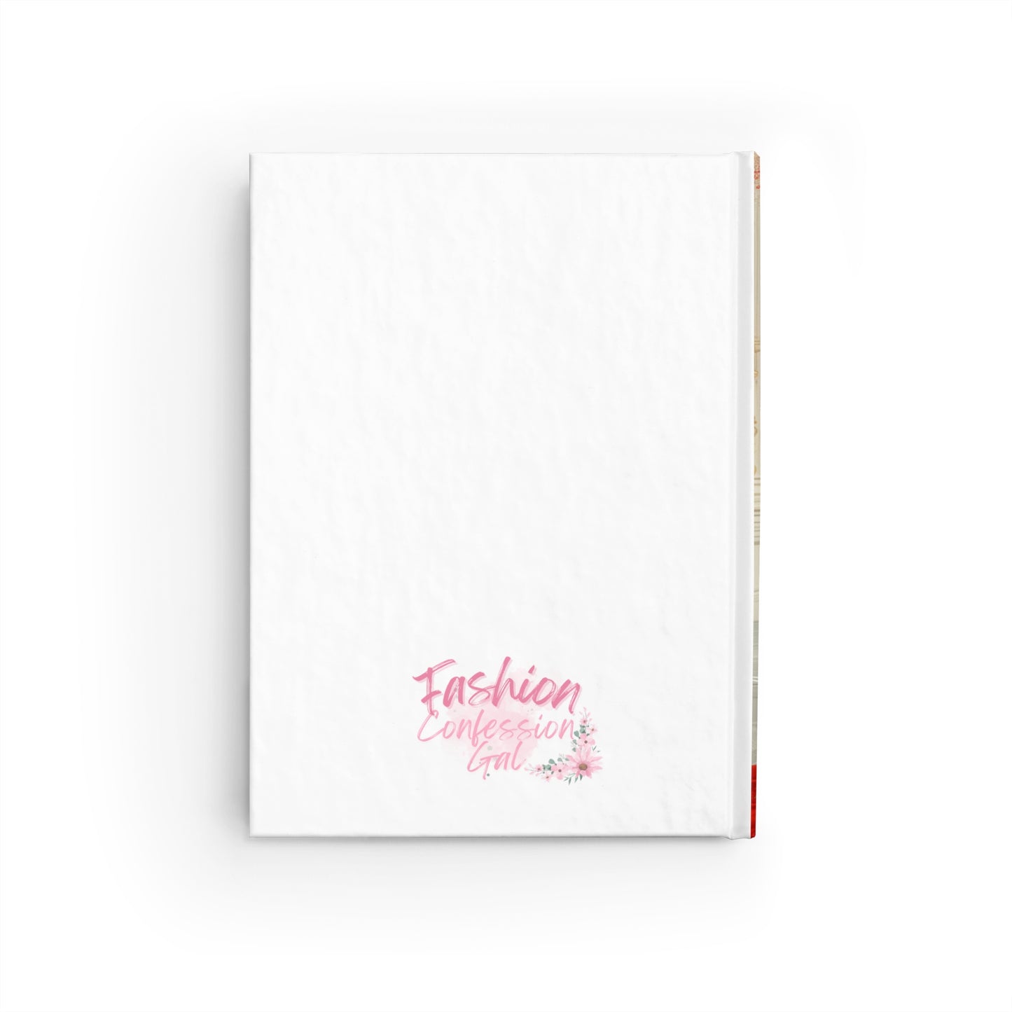 Sketchbook - Fashionable Woman at the Piano, Red Dress, Blank Pages, Hardcover