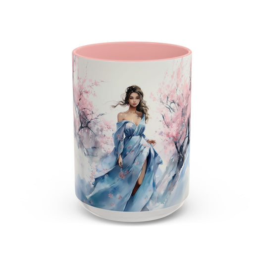 Elegant Cherry Blossom Beauty Accent Coffee Mug - 15oz