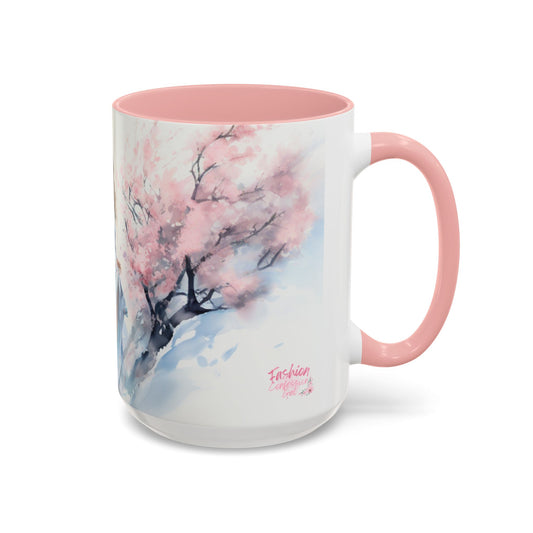 Elegant Cherry Blossom Beauty Accent Coffee Mug - 15oz