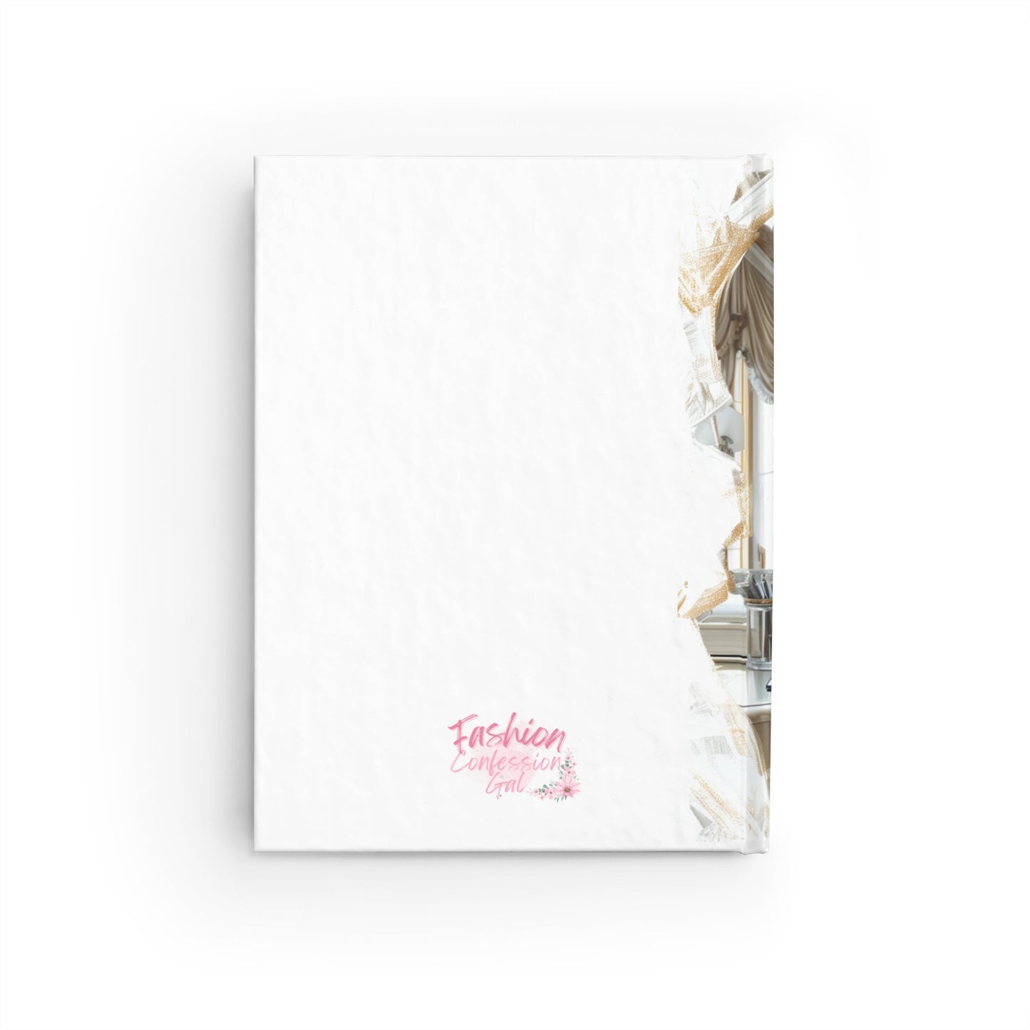 Sketchbook - Fashionable Blonde Sketching in Office, Hardcover, Blank Pages