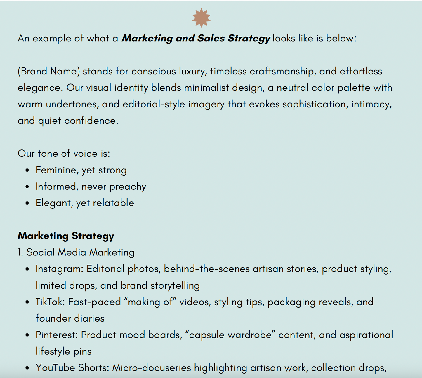 Fashion Designer’s Business Plan Workbook – Build & Launch Your Dream Brand- Digital Download