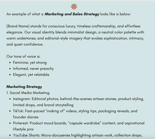 Fashion Designer’s Business Plan Workbook – Build & Launch Your Dream Brand- Digital Download